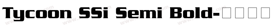 Tycoon SSi Semi Bold字体转换
